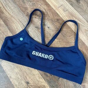Watermen Earn Your Salt S Navy Blue Lifeguard Bikini Swim Top Preppy Sporty